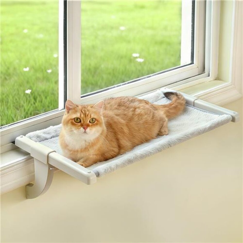 Window Cat Perch Indoor XL Hanging Cat Bed Hammock Adjustable Washable Cover
